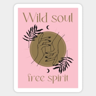 Wild Soul Free Spirit Boho Style Sticker